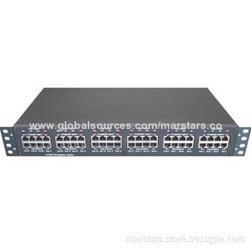19-inch Rack Mount 12x2-Port 10/100M PoE Midspan Hub